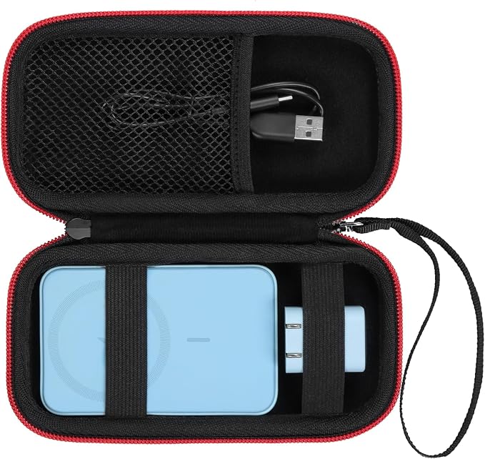 Case Compatible with Anker 621/622/633/321/324 Power Bank,Fit for Apple MagSafe Charger Battery Pack,Black(Case Only)