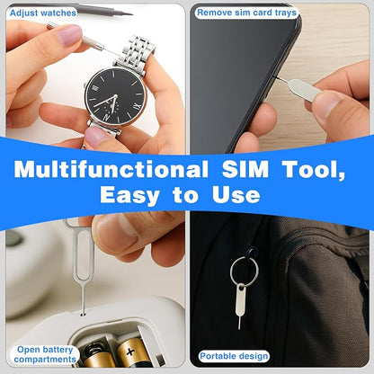 32-Piece SIM Card Ejector Tool Set – Universal Tray Removal Pins for iPhone,& Watch Link Repair