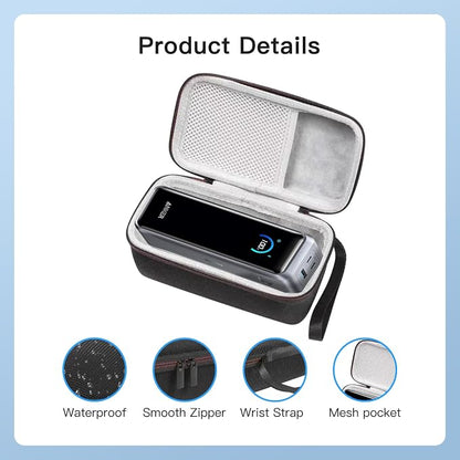 Carrying Case for Anker Prime Power Bank 300W 26,250mAh,Hard Shell Oxford Cloth Protective Carrying Case, Portable Travel Storage Bag for Anker Prime Power Bank,Shockproof,Black