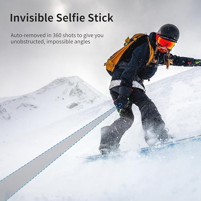 59in Invisible Selfie Stick Tripod for Insta360 X5/X4/X3/ONE X2/GO 3s/DJI Osmo 360, ULANZI TT52 Extension Pole Adjustable Waterproof Handle Grip for GoPro, DJI Osmo Pocket 3 Action 5 Pro/4