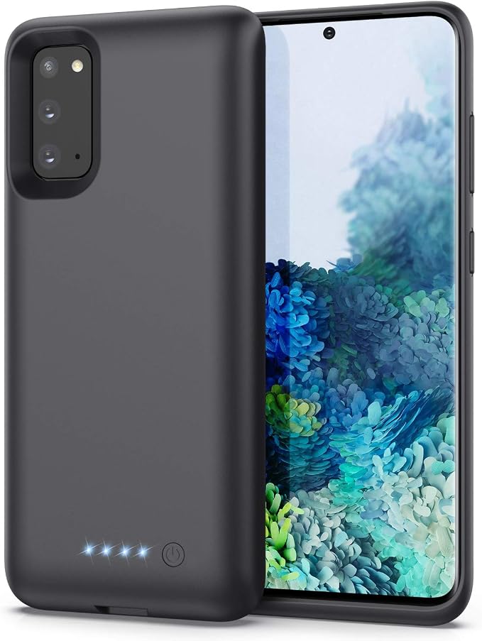 Feob Battery Case for Galaxy S20[6.2 inch], 7500mAh Rechargeable Portable Charger Case Extended Battery Pack for Samsung Galaxy S20 (Not for S20 Plus,S20+,S20 Utral,S20FE)