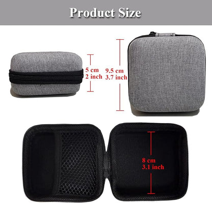 Charger Case,Mini Cable Organizer Cases,Pouch Case Bag | Small Charger Organizer,Waterproof Travel Storage Carrying Bag for USB Drives,Power Adapter,Cords etc,Square,Gray
