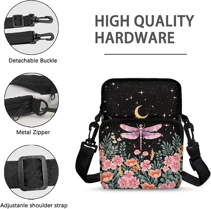 Men's Crossbody Bag, Small Cell Phone Wallet, Women's Shoulder Handbag, Travel Gym Bag