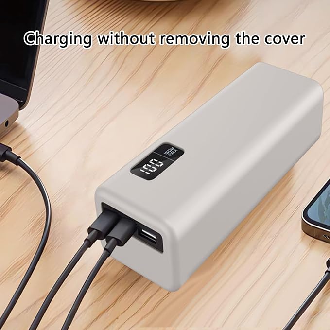 QMQJIA Silicone Case for 15 20000mAh PB200P 150W Portable Fast Charging Storage Power Banks Protective Shock Absorption Covers