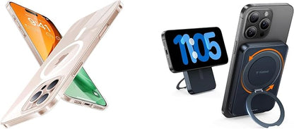 TORRAS Ostand 10,000mAh QI2 Magnetic Battery Pack with Stand & Magnetic Case — Buy Together to Save 15%