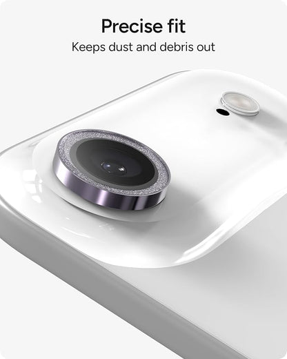 ZAGG iPhone Camera Lens Protector for iPhone Air - Purple Glitter, Camera Ring, Maximum Impact & Scratch Protection, Anti-Reflective Technology, Smudge-Resistant, Precise Fit, Glass Elite