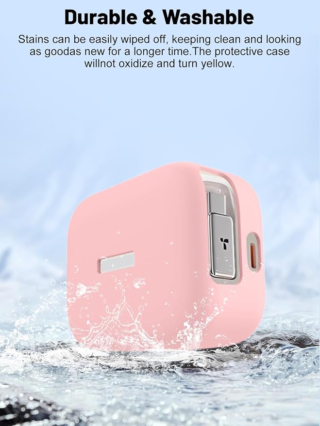 Silicone Protective Case for TORRAS FlexLine 67W Charger, Full-Body Protective Cover with Precise Cutouts, Shockproof Dustproof Charging Block Protector Sleeve & Scratch-Resistant Sleeve (Pink)