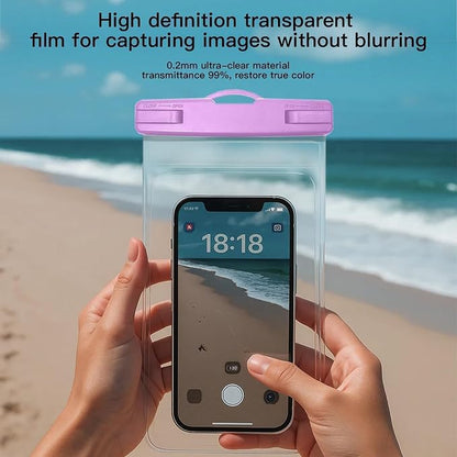1/2 Pack Waterproof Phone Pouch Compatible with iPhone 17 16 15 Pro Max & Galaxy S24+/S23 7in Waterproof Phone Case with Lanyard, IPX8 Beach Travel Must Haves, Beach Essentials, Purple, 1 Pack