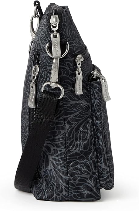 Baggallini Modern Pocket Crossbody Bag for Women, 8.5"x8.5" Handbag Purse with RFID, Lightweight Water-Resistant