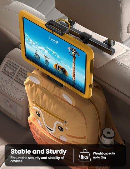 Lamicall Car Tablet Headrest Holder - Car Back Seat Headrest Tablet Mount Stand for Kids, Road Trip Essentials Accessories Gifts, for 2025 iPad Pro 11/13" Air Mini, iPhone, Galaxy Tab, 4.7-13" Devices