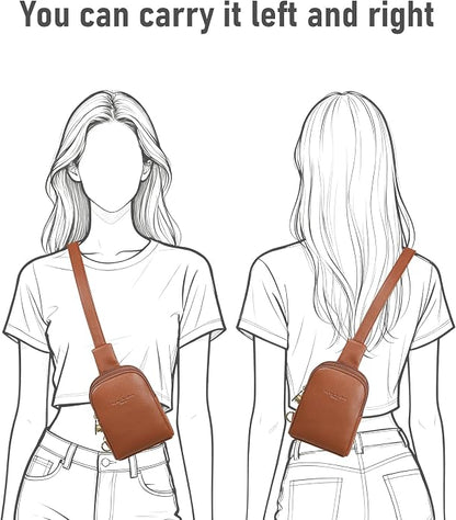 INICAT Small Sling Bag for Women Everyday & Travel Crossbody Bags Lightweight Cross Body Purses Vegan Leather
