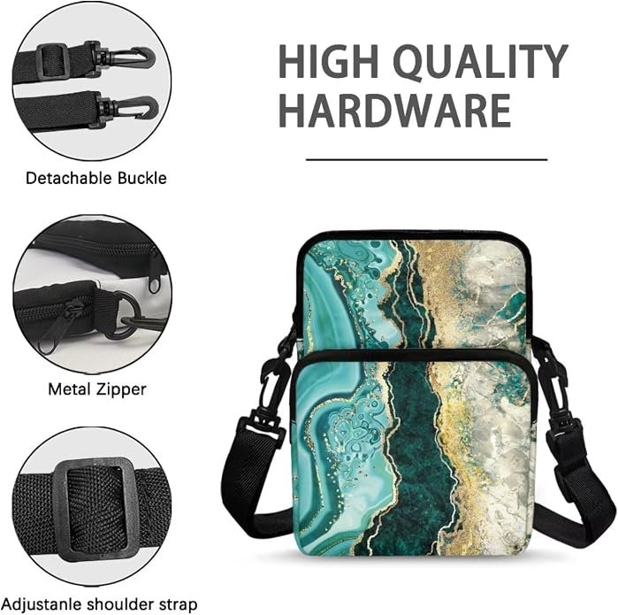Men's Crossbody Bag, Small Cell Phone Wallet, Women's Shoulder Handbag, Travel Gym Bag