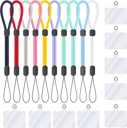 FrgKbTm Hand Wrist Strap Lanyard, Adjustable Nylon Colorful for Mobile Phone, Camara, USB Flash Drive, ID Name Tag Badge