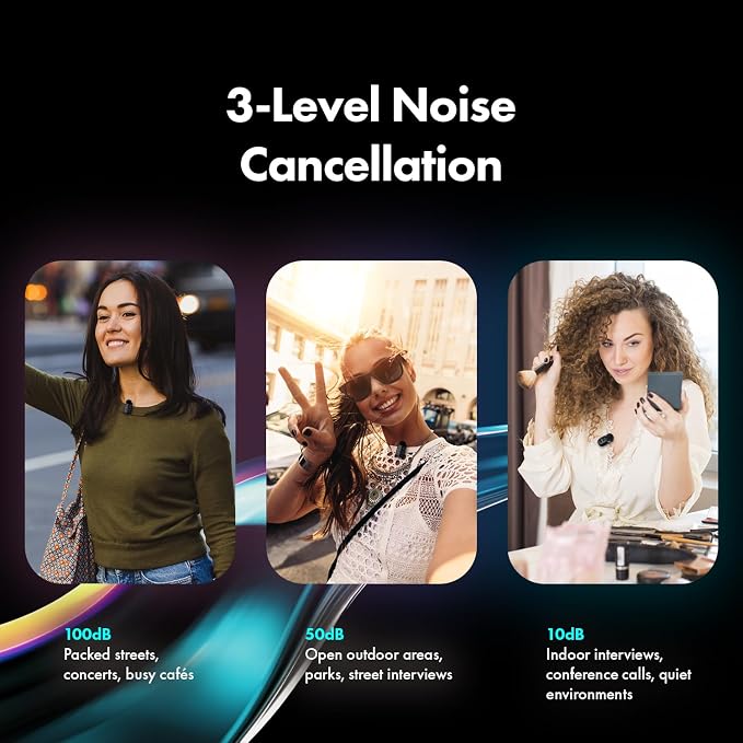 Movo NanoMic Dual Lightning Wireless Microphone for iPhone 14 and Below– Lavalier Mic for iPhone, Great for Vlogging, TikTok, Content Creation
