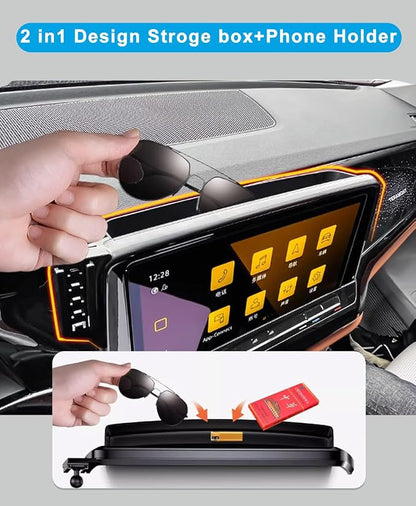 Car Phone Holder for 2026 Honda Civic Accessories 2022-2024 2025&CRV 2023-2025 Dash Mount Cell Phone Holder for Most Smartphones with Dash Organizer Auto Interior Accessories（Not for hrv/pilot）