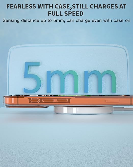 Wireless Magnetic Charger,2Pack Fast Apple Mag-Safe Charger iPhone Magnet Charging Pad Flat Mag Safe Charging for iPhone 17Pro Max/16 Pro Max/16Pro/16/15Pro Max/15 Plus/14/13/12/AirPods 3/2/Pro/Pro 2