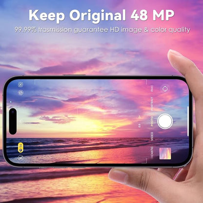 CloudValley Glitter Camera Lens Protector for iPhone 14 Pro / 14 Pro Max, 9H Tempered Glass [All in 1 Design], Case Friendly Anti-Scatch High Definition, GlitterColorful
