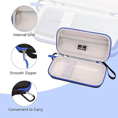 Tourmate Hard Case for UGREEN 20000mAh 100W - Portable Charger Case, Black, Waterproof, Shockproof, Travel, Outdoor Activities
