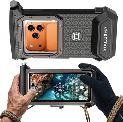 Gen 5th Diving Phone Case for iPhone 17 16 15 14 13 12 11 Pro Max Galaxy S25 S24 S23 Ultra, [98ft/30m] Waterproof Shellbox Underwater Camera Case, Professional for Scuba Snorkeling
