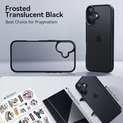 CASEKOO Armor Shockproof Designed for iPhone 17 Case [16FT Military Grade Protection] Matte Finish Protective Phone Case Anti-Fingerprint Thin Slim Hard Cover for iPhone 17 - Black