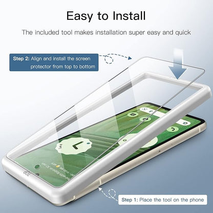 JETech Screen Protector for Google Pixel 7, 2+2 Pack | with Camera Lens Protector, HD Clear Tempered Glass, Anti-Scratch Protection, Easy Installation Tool