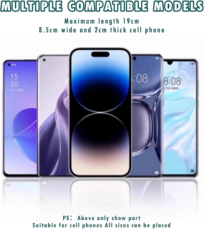 Shower Phone Holder Waterproof, 480° Rotating Wall Mount Adjustable Suction Cup Shower Phone Holder with HD Touch Screen, Fog-Proof Bathroom Case for 4-7 Inch Phones