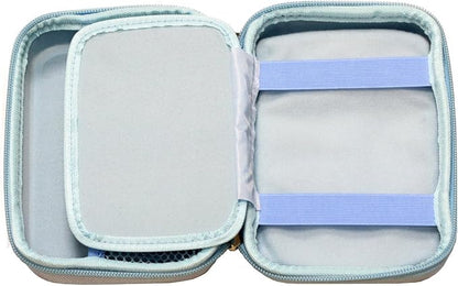Navitech Light Blue Power Bank EVA Cover/Case/Travel Case Compatible with RAVPower 12000mAh Pocket Sized Power Bank