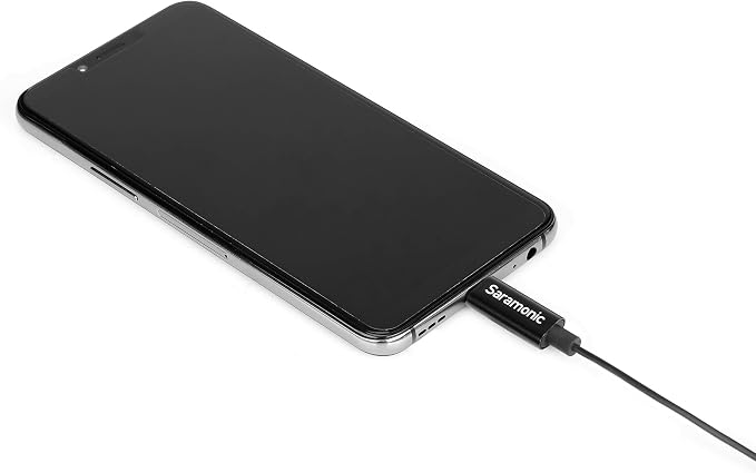 Saramonic LavMicro U3A USB-C Lavalier Microphone for iPhone 15, Android, New iPad, Computers & More with 6.6' Cable & 90˚ Adapter for Vlogging, Interviews, YouTube, TikTok, Live Streaming