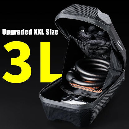 CHICLEW Portable Electric Scooter Bag, Quick Release Scooter Storage Bag with 2L/3L Large Capacity, Waterproof Front Handlebar Bag for Carrying Phone, Wallet, Tools