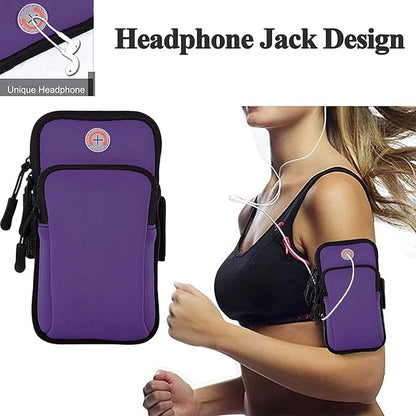 Running Armband Cell Phone Holder for iPhone 11 12 13 14 15 16e 16 17 Pro Max Xs X Xr 8 Plus SE Mini,Galaxy S26 S25 S24 S23 S22 Note 20,Key,Strap Pouch,Workout Exercise Sports Arm Band Sleeve
