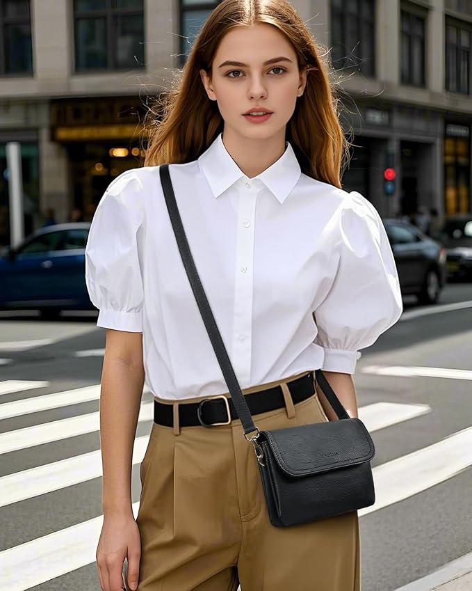 CHOLISS Small Crossbody Bags for Women, Vegan Leather Cell Phone Purse, Mini Travel Purse with Adjustable Strap Womens Gifts
