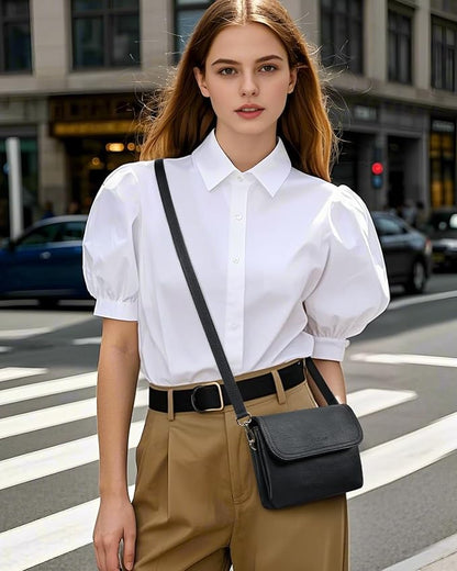 CHOLISS Small Crossbody Bags for Women, Vegan Leather Cell Phone Purse, Mini Travel Purse with Adjustable Strap Womens Gifts