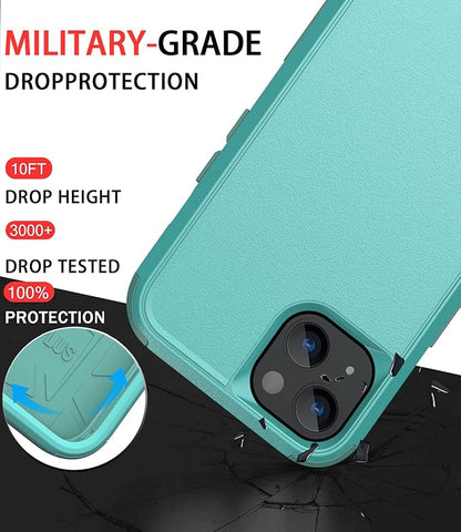Diverbox for iPhone 13 Case [Shockproof] [Dropproof] [Dust-Proof],Heavy Duty Protection Phone Case Cover for Apple iPhone 13 (Teal)