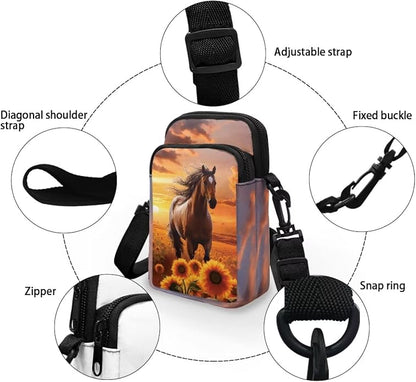 DISNIMO Small Crossbody Bags for Women Trendy Cross Body Cell Phone Shoulder Bags Purses with Adjustable Strap