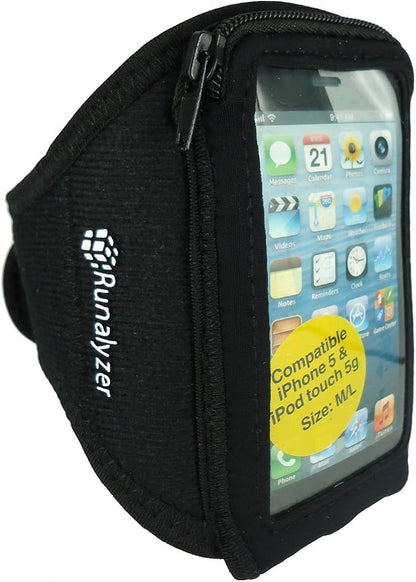Runalyzer Sport Armband. Size M/L. iPhone 5 / 5C / 5S & Touch 5. Black 17705