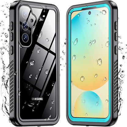 Temdan for Samsung Galaxy S24 FE Case Waterproof, [Military-Grade Drop Protection] [IP68 Underwater] Full Body Heavy Duty Rugged Shock-Proof Case for S24 FE 6.7''-Teal