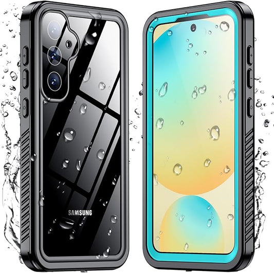 Temdan for Samsung Galaxy S24 FE Case Waterproof, [Military-Grade Drop Protection] [IP68 Underwater] Full Body Heavy Duty Rugged Shock-Proof Case for S24 FE 6.7''-Teal