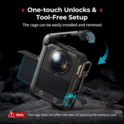 SmallRig Full Cage for DJI Osmo Nano, Aluminum Case Protective Frame Mount, One-Touch Unlocks Expansion Housing Shell for OSMO Nano, with Cold Shoe and 1/4"-20 Threaded Holes