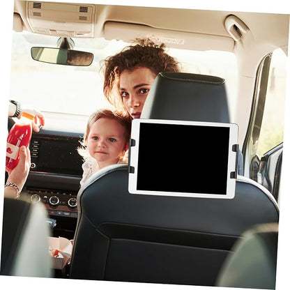 Car Headrest Tablet Mount Adjustable Phone Holder for Backseat Use Compatible Tablets and Phones Material Non- Design for Usage for Travel and Entertainment