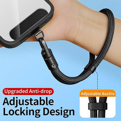 Anti Theft Phone Wrist Strap With 2 Metal Tether Tabs，Adjustable Wristlet & Hand Cell Phone Lanyard for Women and Men