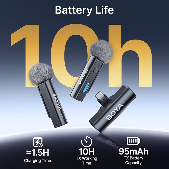 BOYA BOYALINK 2 A2 (2TX+3RX Adapter) Wireless Lavalier Microphone for iPhone Camera Android, Clip on Mic, 48 KHz 24 Bit, 6mm Mic, 1000ft, Noise Cancelling, Mini Lapel Mic USB-C/Lightning/3.5mm TRS