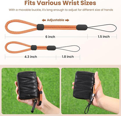 FrgKbTm Hand Wrist Strap Lanyard, Adjustable Nylon Colorful for Mobile Phone, Camara, USB Flash Drive, ID Name Tag Badge