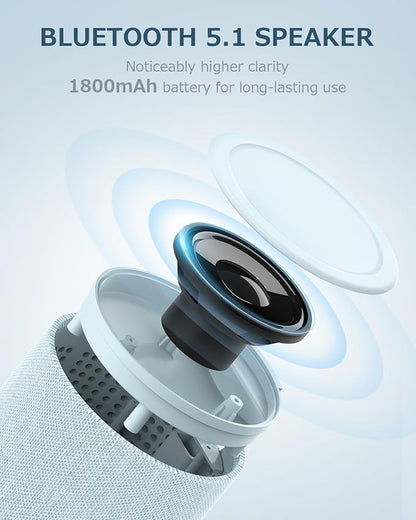 COLSUR Bluetooth Speaker, Magnetic Wireless Charger, Bluetooth Speakers with Night Light, 2 in 1 Wireless Charging Station for iPhone 17/16/15/14/13/12 Series, AirPods Pro 2/4/3/2（Gift Ideal）