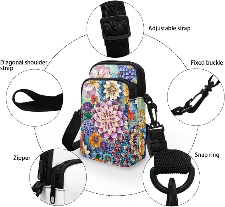 DISNIMO Small Crossbody Bags for Women Trendy Cross Body Cell Phone Shoulder Bags Purses with Adjustable Strap