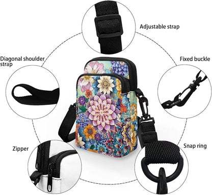 DISNIMO Small Crossbody Bags for Women Trendy Cross Body Cell Phone Shoulder Bags Purses with Adjustable Strap