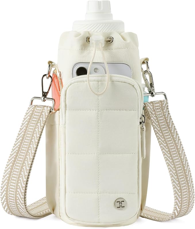 Telena Water Bottle Holder with Strap RFID Crossbody Bags for Women for Walking, Hiking, Cycling