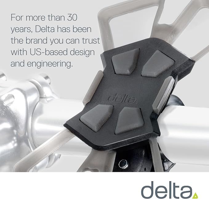 Delta Cycle Xmount Bicycle Phone Holder - Adjusts to Any Handlebar & Fits Any Phone or iPhone - Easily Accessible Bike Accessories (Pack of 2)