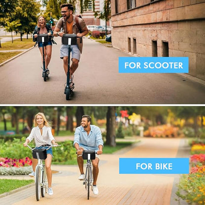 Bike Handlebar Bag - Front Basket with Bike Phone Mount, Bicycle Cooler Pouch Pack for Kids Girls Boys Men Women