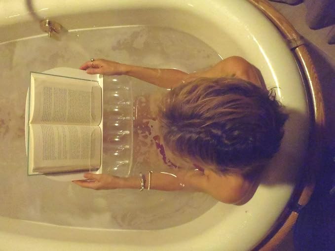 Floating Book/Tablet Caddy for Bath, Pool, and Hot Tub (Clear)