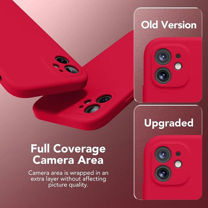 Magnetic for iPhone 11 Phone Case Silicone, Compatible with MagSafe, [Full Camera Protection][Screen Protector] Slim Shockproof Protective Case for iPhone 11 6.1", Red